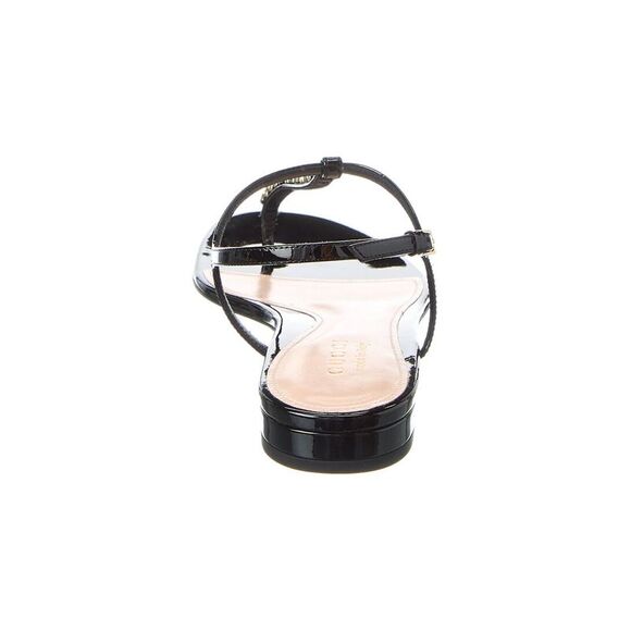 Gucci Signoria Patent Sandal, Black - Picture 3 of 5